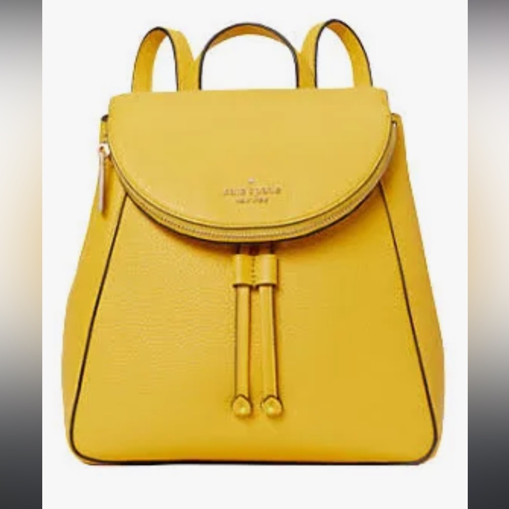 Kate Spade yellow backpack